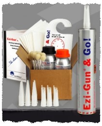 Ezi-Gun & Go! Polyurethane bonding system.
